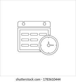 Kalenderzeitsymbol (Vektorgrafik)
