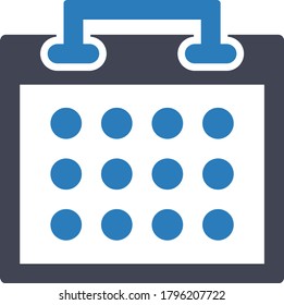  Calendar Schedule icon (Vector illustration)
