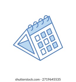 Icono de Vector de calendario Ilustración de stock