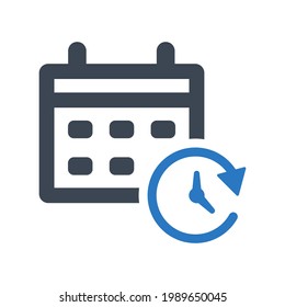 Icono de calendario.fecha,hora (ilustración vectorial)