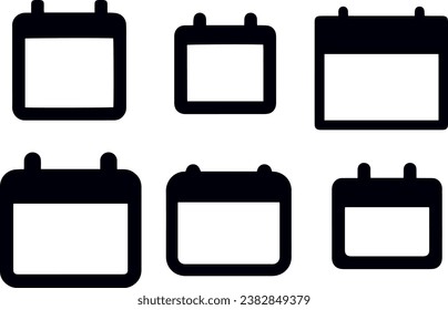 Calendar schedule icons vector design