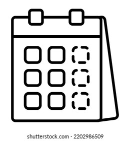 Calendar Schedule Ofiice Icon Line