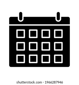 Calendar, schedule, timetable icon vector image. Can also be used for customer support and UI. Suitable for use on web apps, mobile apps and print media.