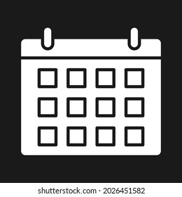 Calendar, schedule, timetable icon vector image. Can also be used for customer support and UI. Suitable for use on web apps, mobile apps and print media.