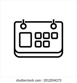 Calendar schedule vector icon symbol design