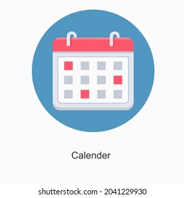 Concepto de icono de calendario o programador