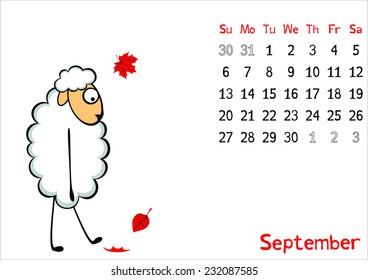 Calendar for September