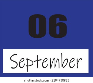 Calendar september vector illustration image clipart