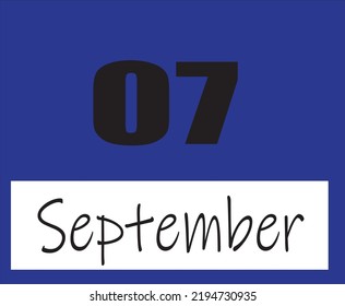 Recorte de imagen de ilustración vectorial de calendario de septiembre