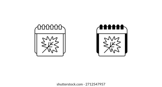 Icono de conjunto de calendario con fondo blanco Vector Ilustración de stock