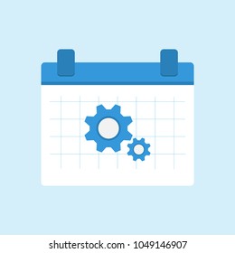 Calendar setting icon or config date