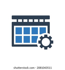 Calendar Setting Icon - Event management icon