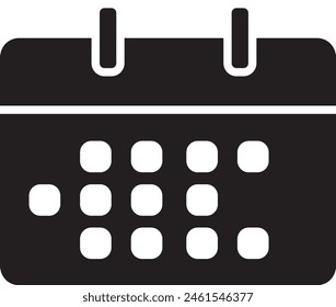Ilustración de icono de forma de calendario EPS 10 