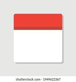Calendar sheet. Background for the inscription in the diary.