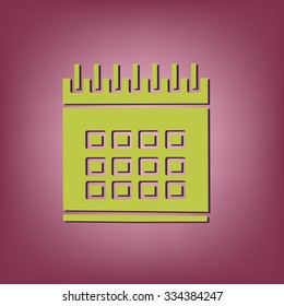 calendar sign
