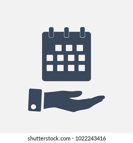 calendar sign icon