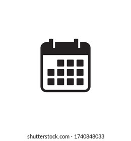 Calendar sign icon. Schedule icon symbol vector illustration