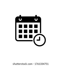 Calendar sign icon. Schedule icon symbol vector illustration