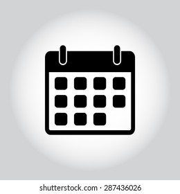 Calendar sign icon, vector illustration. Flat design style 