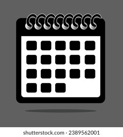 Calendar Sign VECTOR ILLUSTRATION, CALENDAR ICON ISOLATED, CALENDAR SYMBOL FOR WEB, SOCIAL MEDIA, Appointment, Time, Business, Plan and Designing, Calander sign, calender icon isolated