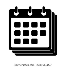 Calendar Sign VECTOR ILLUSTRATION, CALENDAR ICON ISOLATED, CALENDAR SYMBOL FOR WEB, SOCIAL MEDIA, Appointment, Time, Business, Plan and Designing, Calander sign, calender icon isolated
