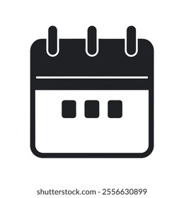 Calendar silhouette vector icon design