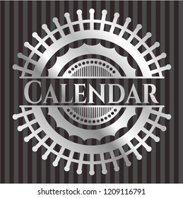 Calendar silvery badge