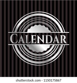 Calendar silvery emblem