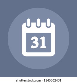Calendar - Simple Buttons. A minimalistic vector icon.
