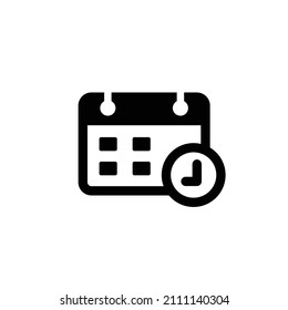Calendar simple flat icon vector illustration