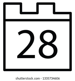calendar simple icon