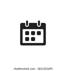 Calendar, simple icon. Month isolated symbol concept in vector flat style.