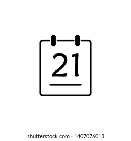 calendar simple icon vector illustration