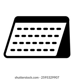 Calendar simple icon vector illustration for ui ux needs