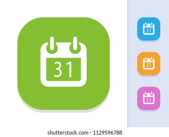 Calendar - Simple Icons. A minimalistic vector icon.
