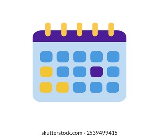 Calendário. Ilustração de cor de vetor simples.