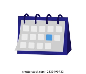 Calendário. Ilustração de cor de vetor simples.