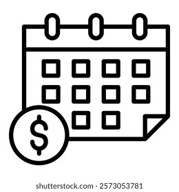 Calendar Simple Vector Icon Collection