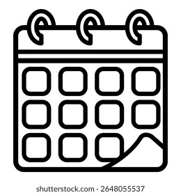 Calendar Simple Vector Icon Collection