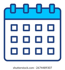 Coleção de Ícones de Vetor Simples do Calendário