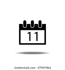 Calendar Single Icon - 11th Date