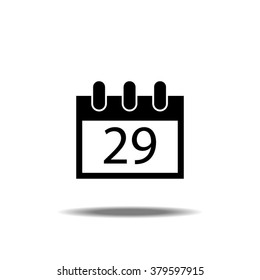 Calendar Single Icon - 29th Date