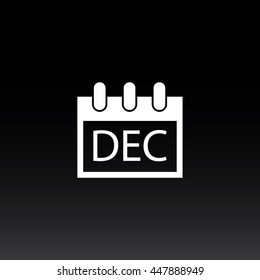 Calendar Single Icon - December