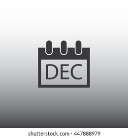 Calendar Single Icon - December