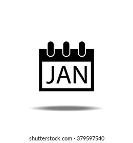 Calendar Single Icon - January