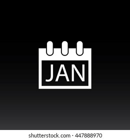 Calendar Single Icon - January