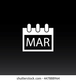Calendar Single Icon - March