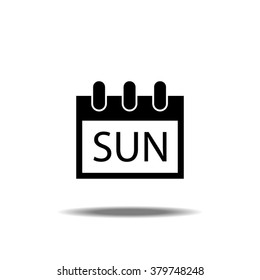 Calendar Single Icon - Sunday