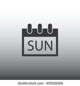 Calendar Single Icon - Sunday