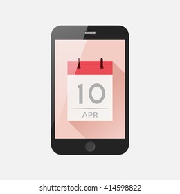 Calendar in smartphone